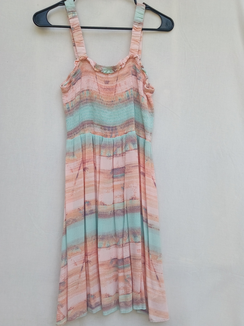 art class Peach and Mint Stripe Sundress